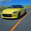 Yellow Nissan Z Paint By Numbers