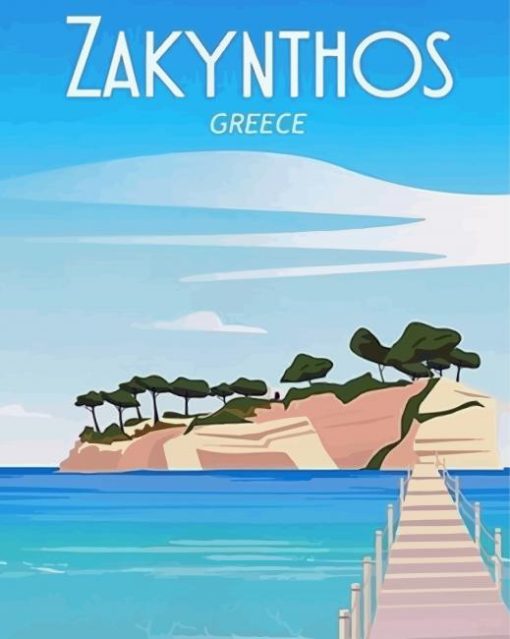 Zakynthos Poster Paint By Numbers