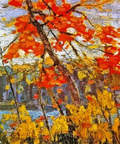 Abstract Autumn Foliage Tom Thomson Paint By Numbers