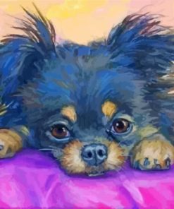 Adorable Black Chihuahua Paint By Numbers