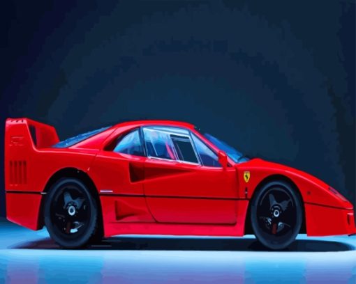 Aesthetic Ferrari F40 Paint By Numbers