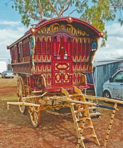 Aesthetic Gypsy Wagon Paint By Numbers