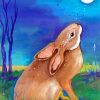 Aesthetic Moon Hare Art Paint By Numbers