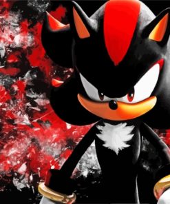 Aesthetic Shadow The Hedgehog Paint By Numbers