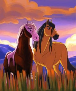 Aesthetic Stallion Spirit Of The Cimarron Paint By Numbers