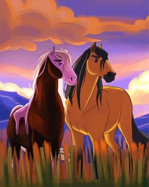 Aesthetic Stallion Spirit Of The Cimarron Paint By Numbers