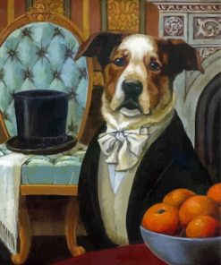 Aesthetic Victorian Dog Paint By Numbers