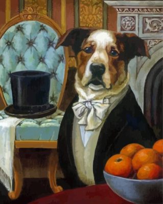 Aesthetic Victorian Dog Paint By Numbers