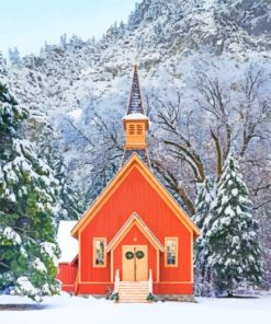 Aesthetic Yosemite Valley Chapel Paint By Numbers