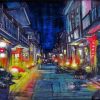 Aesthetic Asian Night Street Paint By Numbers