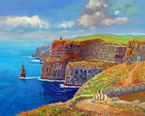 Cliffs Of Moher Art Paint By Numbers