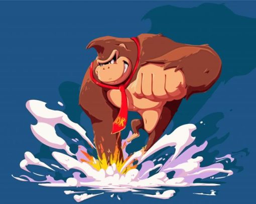 Donkey Kong Paint By Numbers