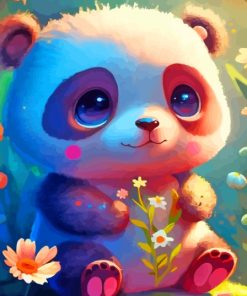 Baby Panda Paint By Numbers