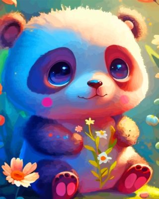 Baby Panda Paint By Numbers