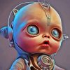 Aesthetic Baby Robot Paint By Numbers