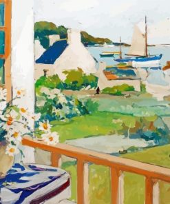 Balcony With A View Raymond Wintz Paint By Numbers