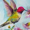 Bird With Flower Jeanette Vertentes Paint By Numbers