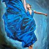 Blue Ballerina Dancing Paint By Numbers