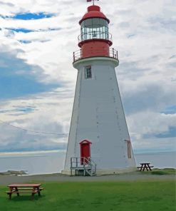 Canada Point Riche Lighthouse Paint By Numbers