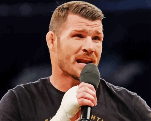 Champion Michael Bisping Paint By Numbers