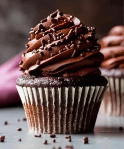 Chocolate Cupcake Paint By Numbers