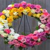 Colorful Roses Wreath Paint By Numbers