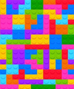 Colorful Tetris Paint By Numbers