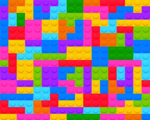 Colorful Tetris Paint By Numbers