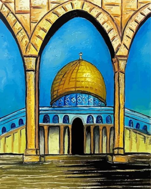 Cool Dome Of The Rock Paint By Numbers