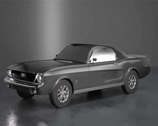 Cool Ford Mustang 65 Paint By Numbers