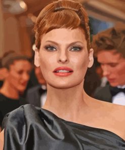 Cool Linda Evangelista Paint By Numbers