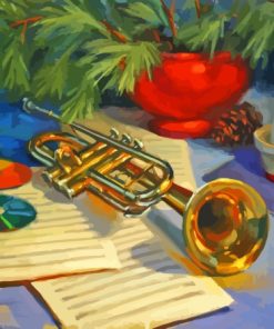 Cool Still Life Trumpet Paint By Numbers