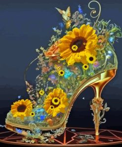 Floral High Heel Paint By Numbers