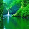 Forest Greenery Nature Waterfall Paint By Numbers