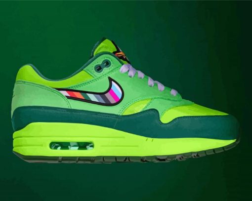 Green Nike Air Max 1 Paint By Numbers