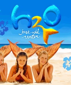 H2O mermaids Poster Paint By Numbers