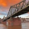 Iron Footbridge Frankfurt Paint By Numbers