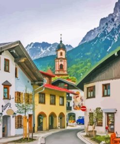 Mittenwald Old Town Paint By Numbers