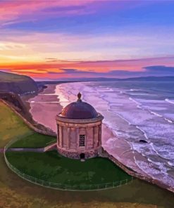 Mussenden Temple Sunset Time Paint By Numbers