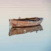 Old Rustic Boat On Lake Paint By Numbers