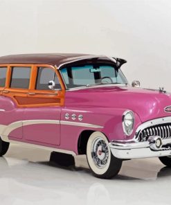 Pink Woody Car Paint By Numbers