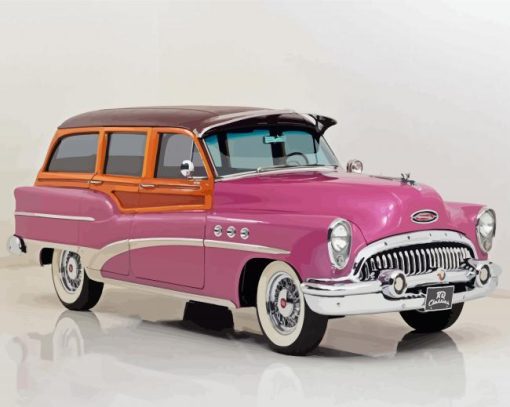 Pink Woody Car Paint By Numbers