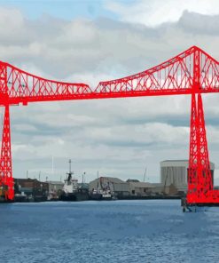 Red Transporter Bridge Paint By Numbers