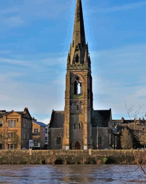 St Matthews Church Perth Scotland Paint By Numbers