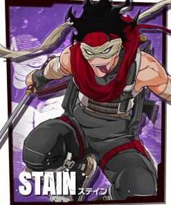 Stain MHA Anime Poster Paint By Numbers