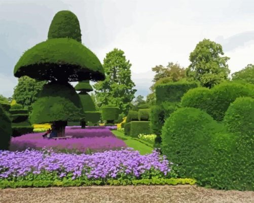 Topiary Trees Paint By Numbers