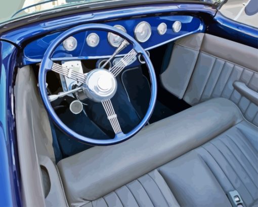 1932 Ford Car Interior Paint By Numbers