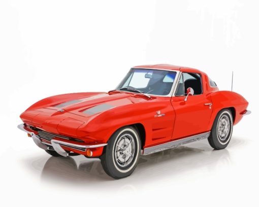 1963 Chevrolet Corvette Paint By Numbers