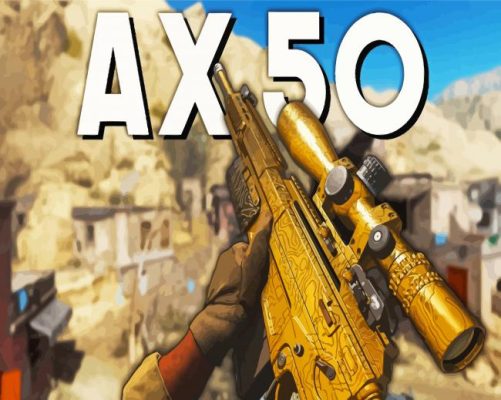 AX50 Game Gun Paint By Numbers