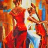 Abstract Women Musicians Paint By Numbers